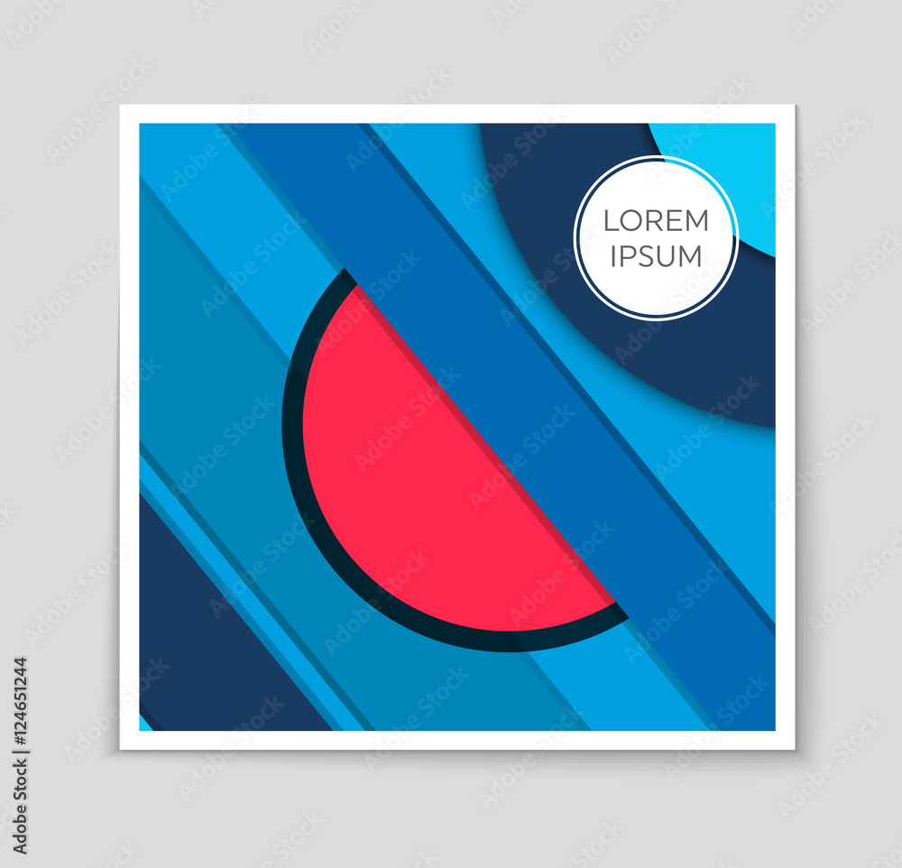 Fototapeta premium Abstract vector layout background for web and mobile app, art template design, list, page, mockup brochure theme style, banner, idea, cover, booklet, print, flyer, book, blank, card, ad, sign, sheet.
