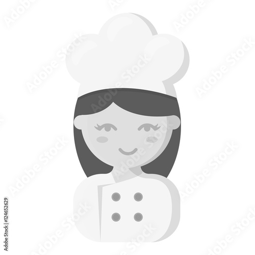 Cook monochrome icon. Illustration for web and mobile design.