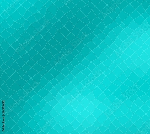 Polygon modern turquoise blue clear background for your content