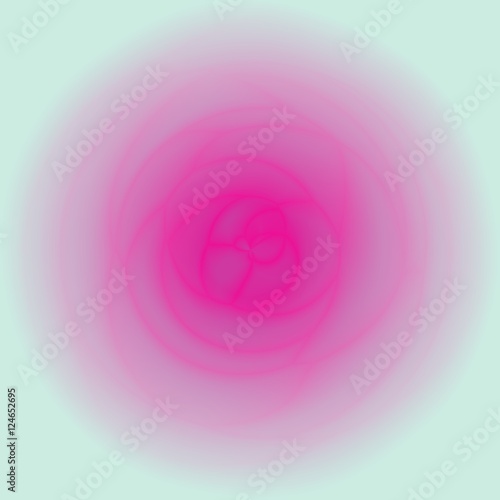 Abstract pink colored futuristic modern diffuse graphic rose flower
