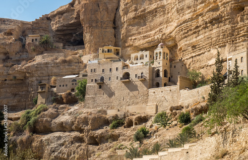 Canvas-taulu St George Orthodox Monastery, located in Wadi Qelt, Israel
