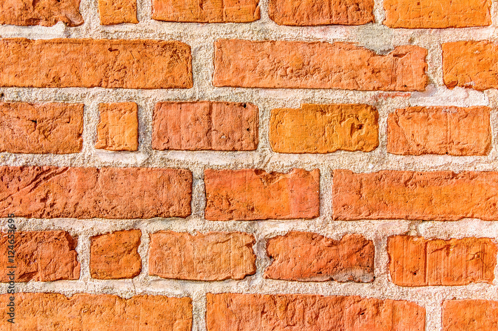 Obraz premium Red brick wall background texture