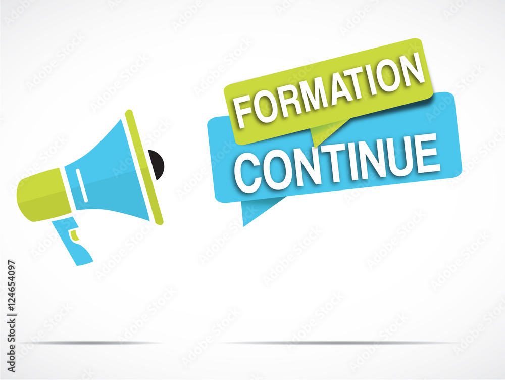 mégaphone formation continue Stock Vector Adobe Stock