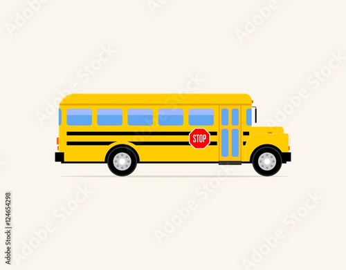 Back to school bus icon