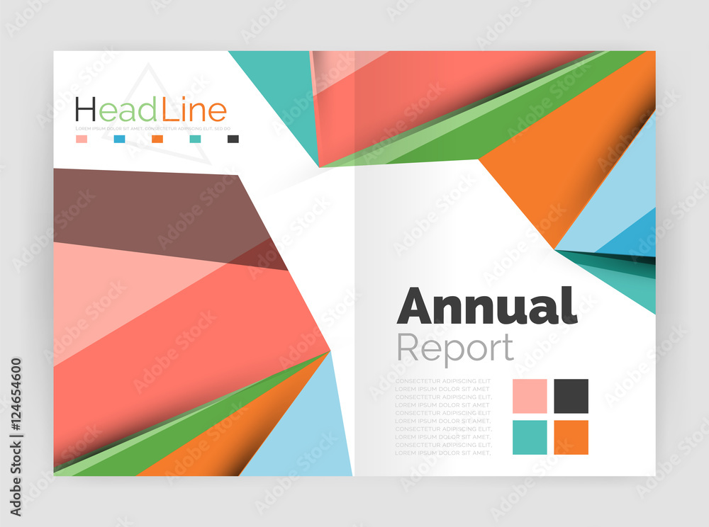 Low poly shapes design for business brochure template Low poly shapes design for business brochure template