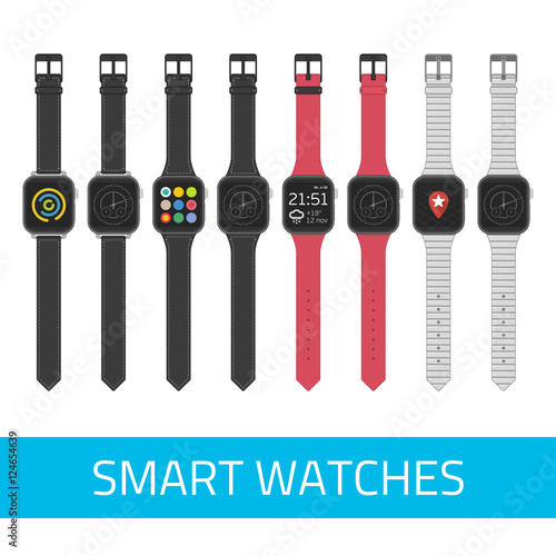 Vector smart watches.