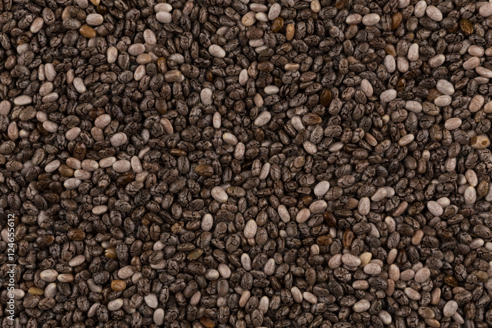 Chia seeds closeup Chia seeds closeup