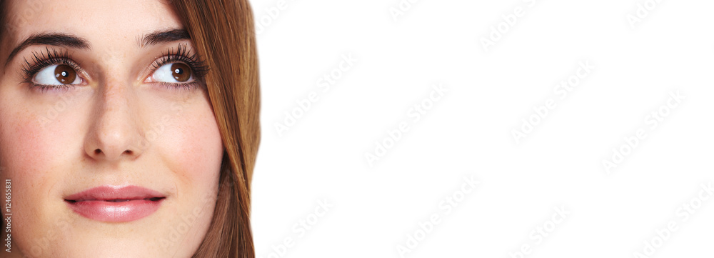 Obraz premium Beautiful woman face.