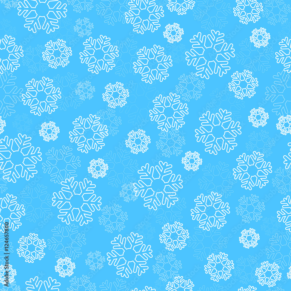 simple snowflakes on a blue background pattern simple snowflakes on a blue background pattern