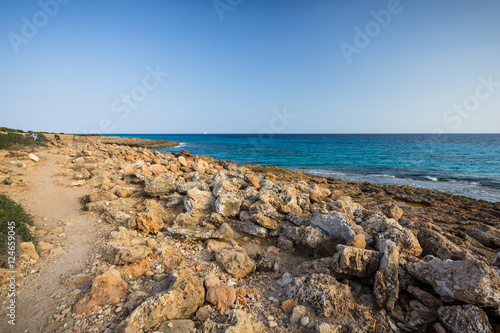 Ocean view from the Cap de Ses Salines  Mallorca  Baleares