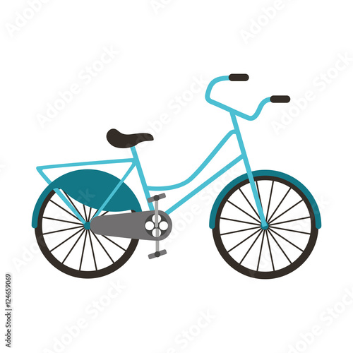 bicycle vehicle style isolated icon vector illustration design
