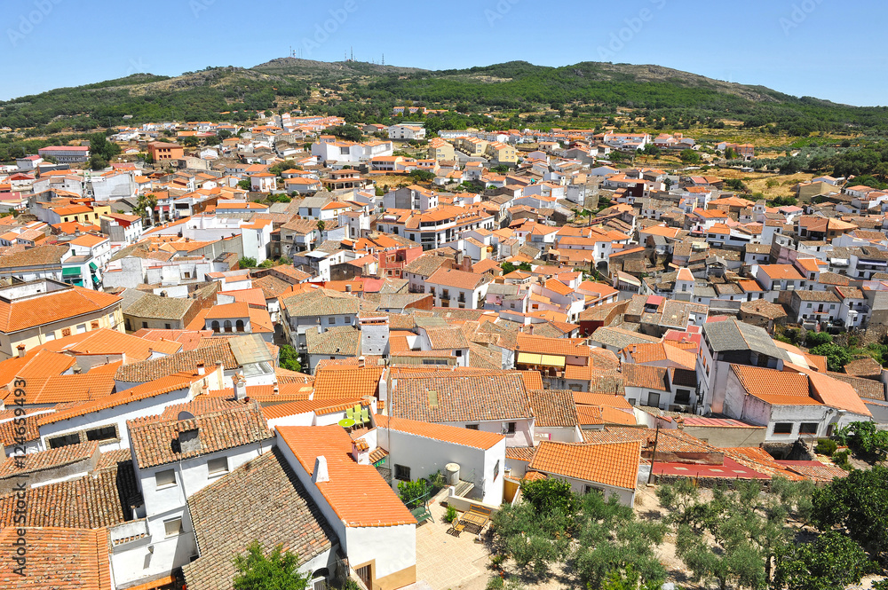 Montanchez, villages of the province of Caceres, Spain