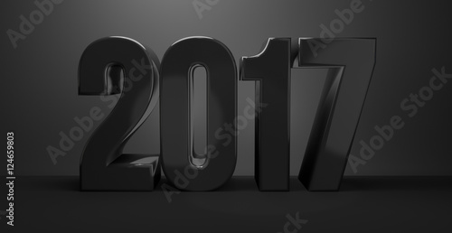 2017 Sylvester 3d render 2017 new year