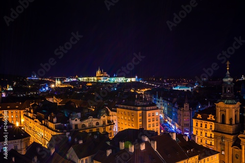 View of prague rooftops in Old Town Prague, Czech Republich photo