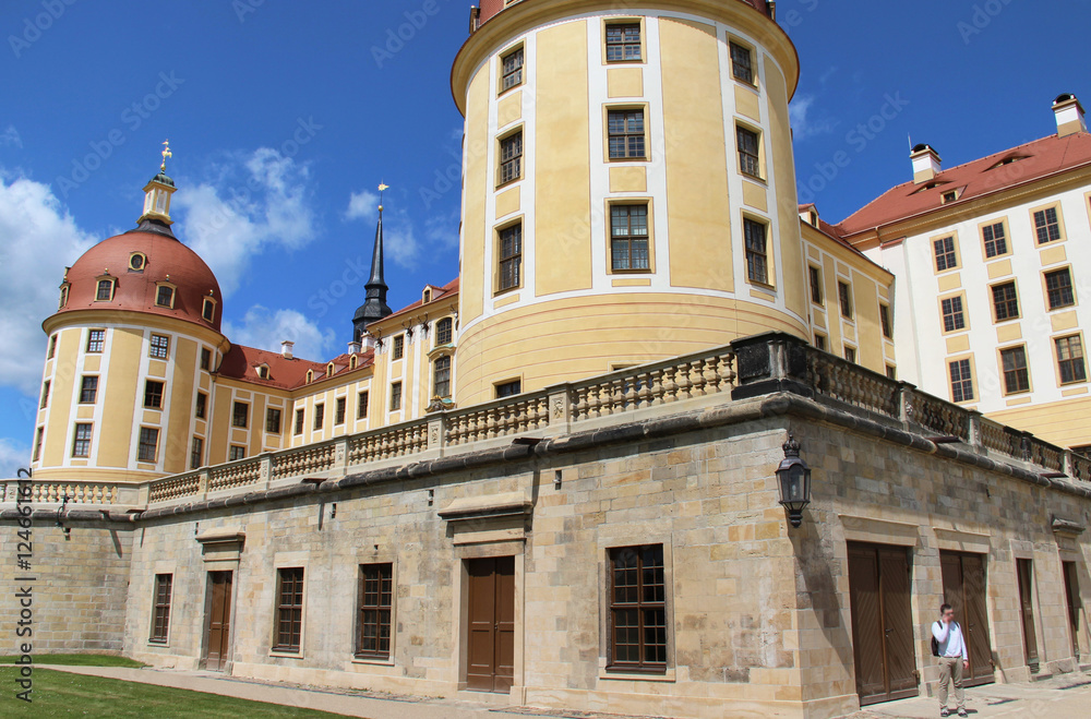 Beautiful view of castle Moritzburg, Germany