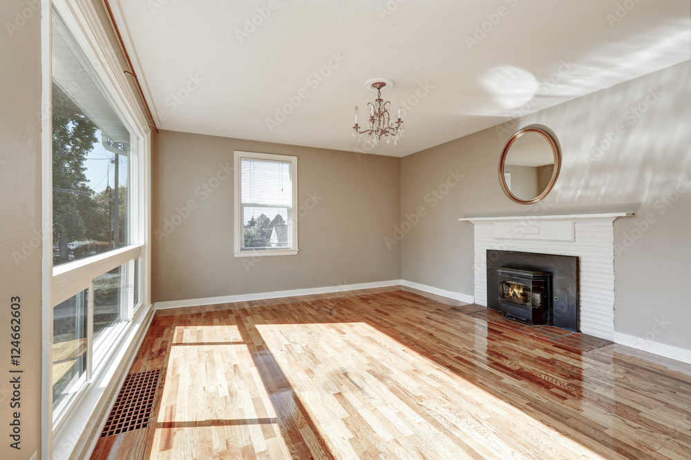 Bright sunny empty living room interior Bright sunny empty living room interior