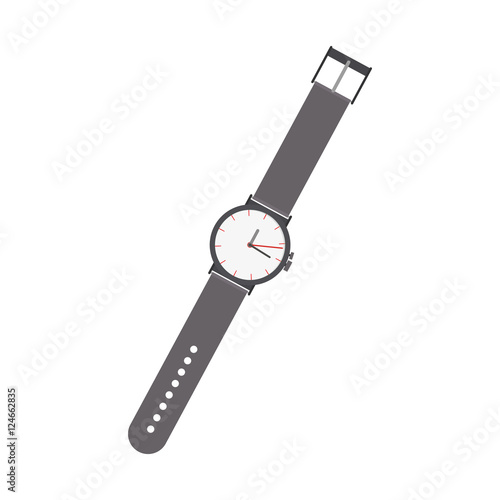 watch man accessory icon over white background. vector illustration