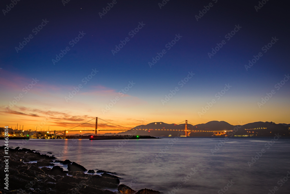 Golden Gate Bridge at Sunset