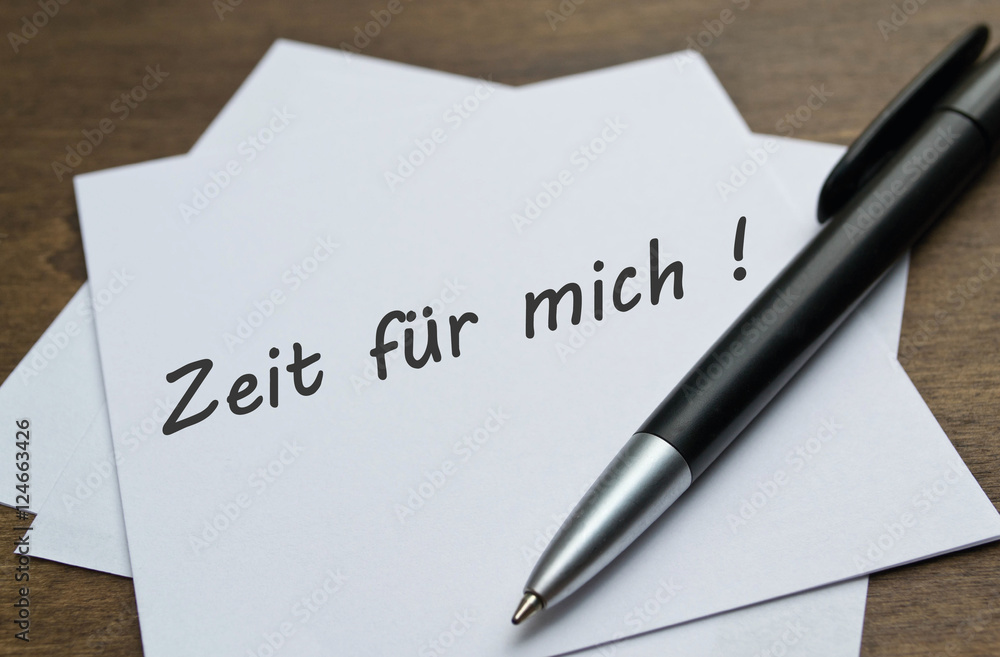 Zeit für mich ! Zeit für mich !