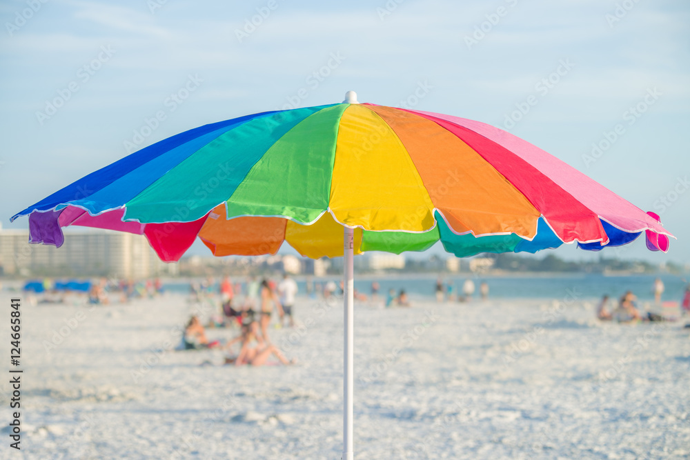 Rainbow on the beach. Think Florida in January