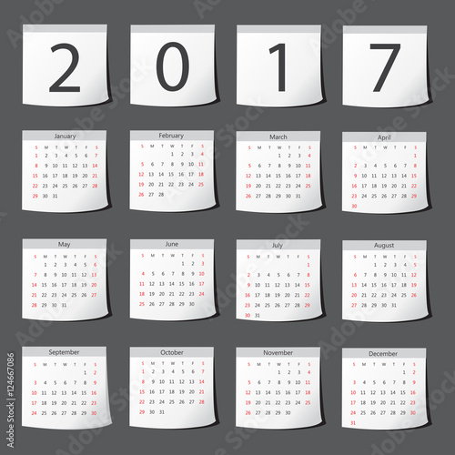2017 Calendar background 