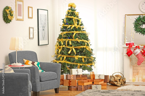 Cozy Christmas interior of ...