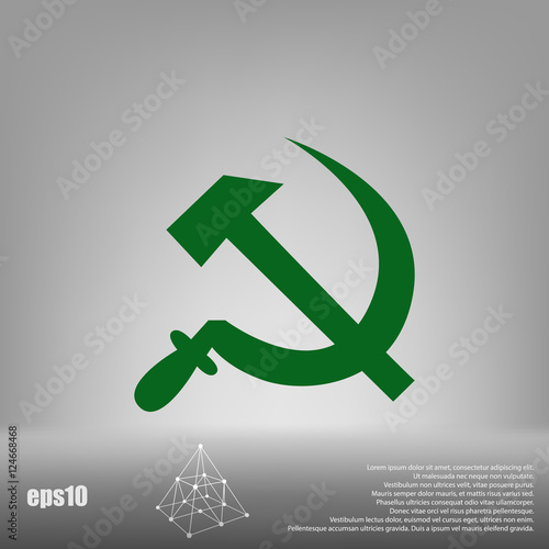 Hammer and sickle vector illustration