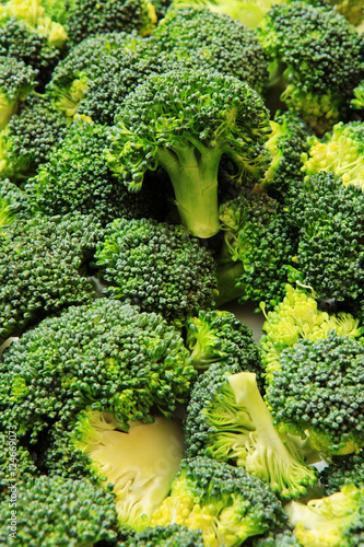 Wallpaper Mural Macro closeup of green vegetables: cut broccoli. Broccoli texture closeup for any ideas. Fresh vegetables concept. Torontodigital.ca