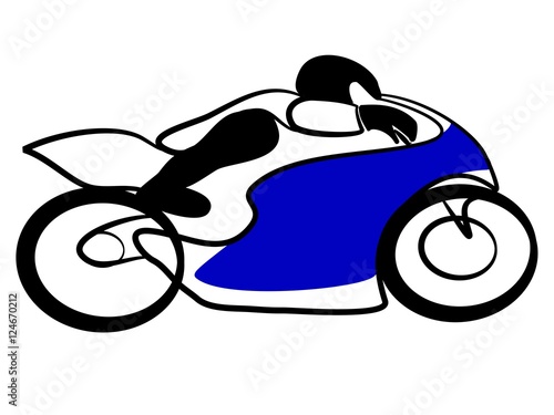 Motorrad Rennen Biker Tribal