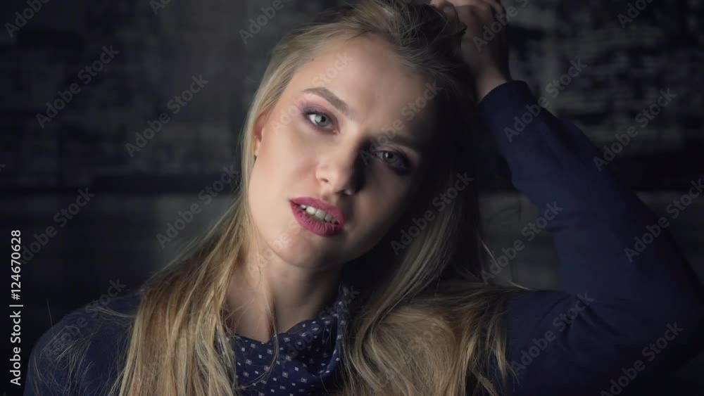Beautiful Attractive Girl Posing to Camera Beautiful Attractive Girl Posing to Camera