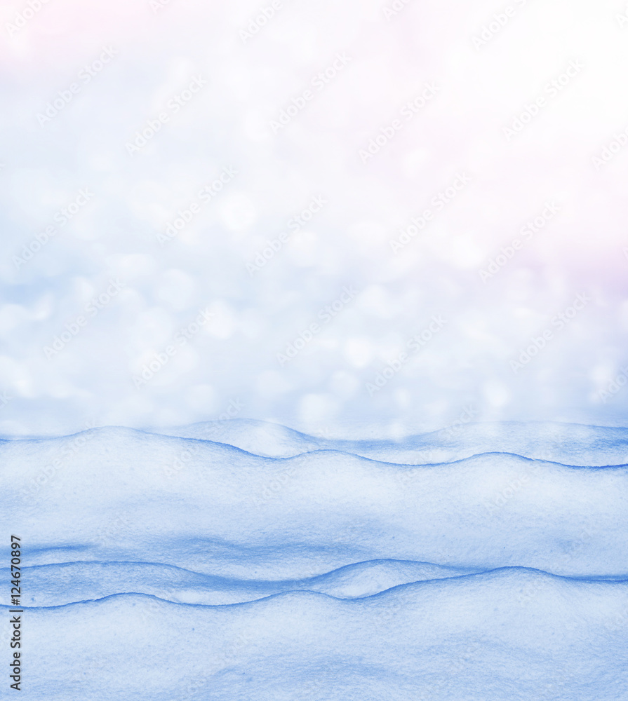 Obraz premium Background of snow. Winter landscape.