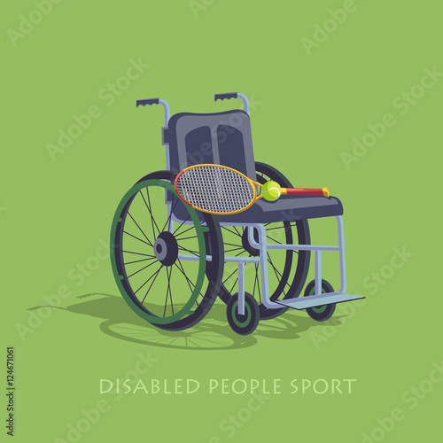  Tennis in a wheelchair to play.