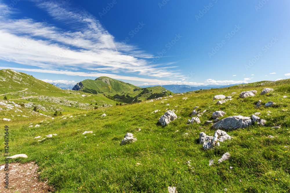Obraz premium Monte Baldo in summer. Mountains in northern Italy