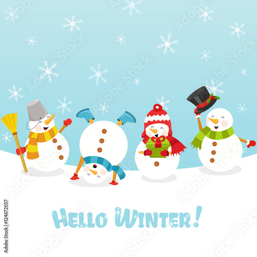 Hello Winter Card