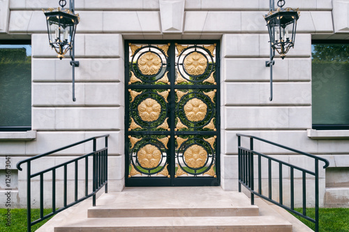 Luxurious entrance door photo