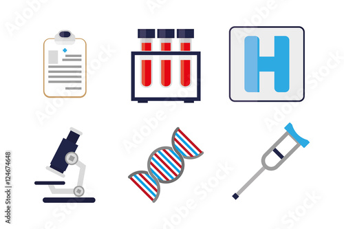 Set of medical icons