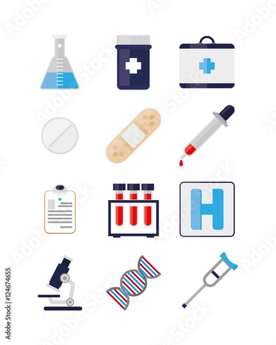 Set of medical icons