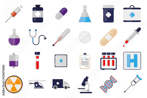 Set of medical icons