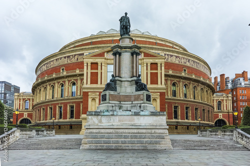 Panoramic view of Royal Albert Hall, London, Great Britain