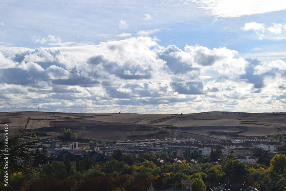 Fototapeta premium Panorámica de la Ciudad de Burgos. 