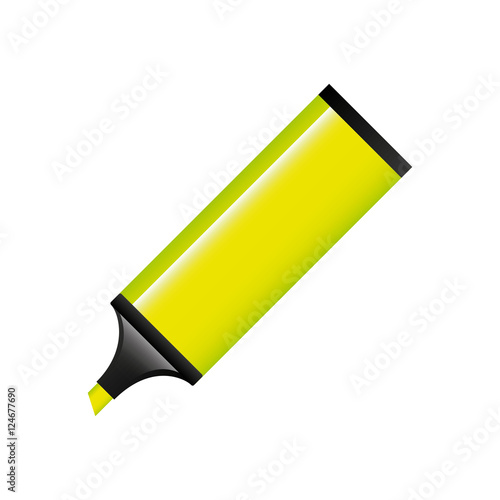 highlighter pen isolated icon vector illustration design