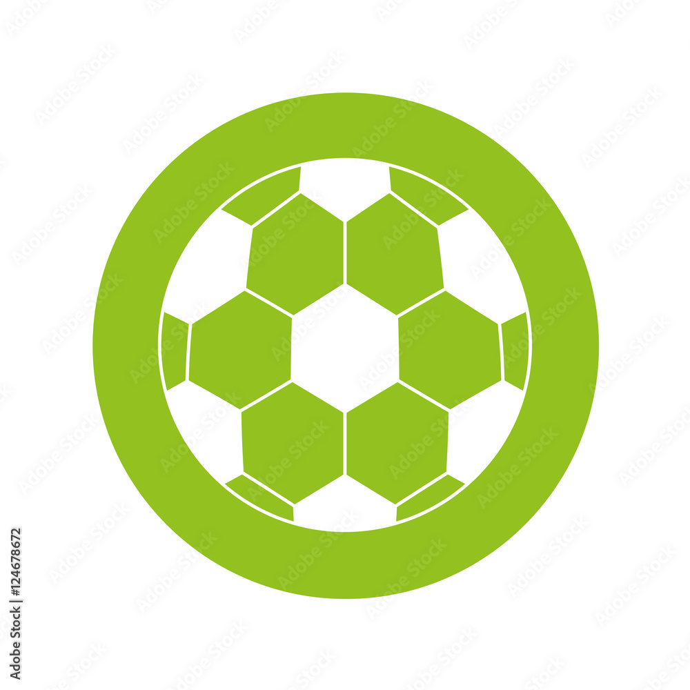 Fototapeta premium soccer balloon isolated icon vector illustration design