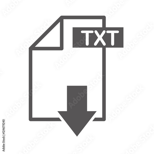Free Download document file format with arrow download isolated icon vector illustration design - GFXLoad