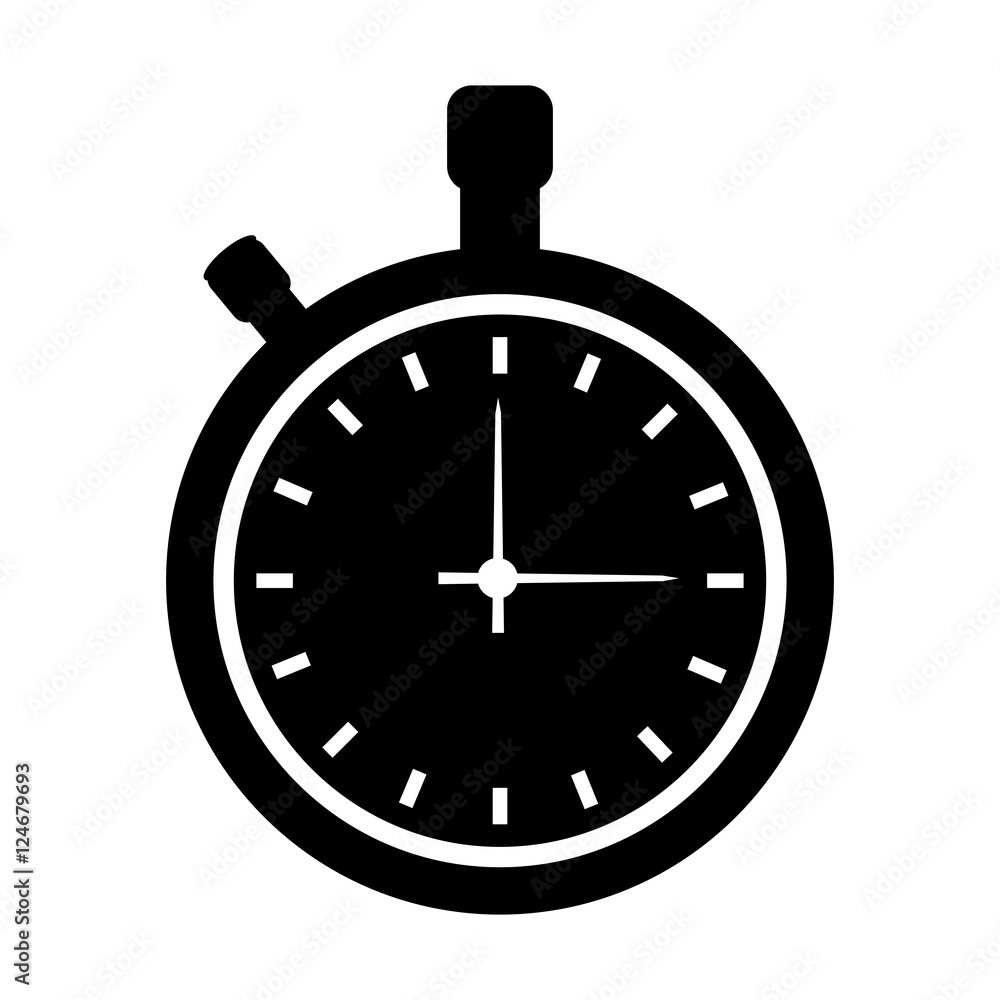 chronometer watch isolated icon vector illustration design chronometer watch isolated icon vector illustration design