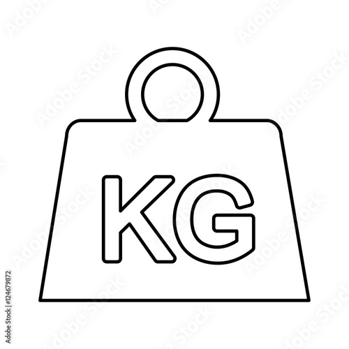 weight kilogram isolated icon vector illustration design