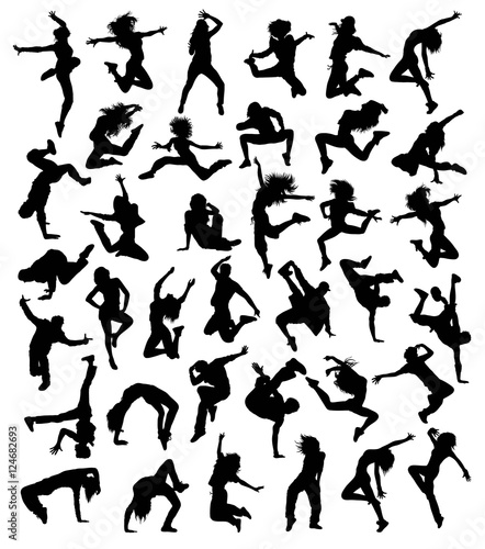 Hip Hop Dancing Collection, illustration art vector design