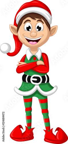 Christmas elf posing