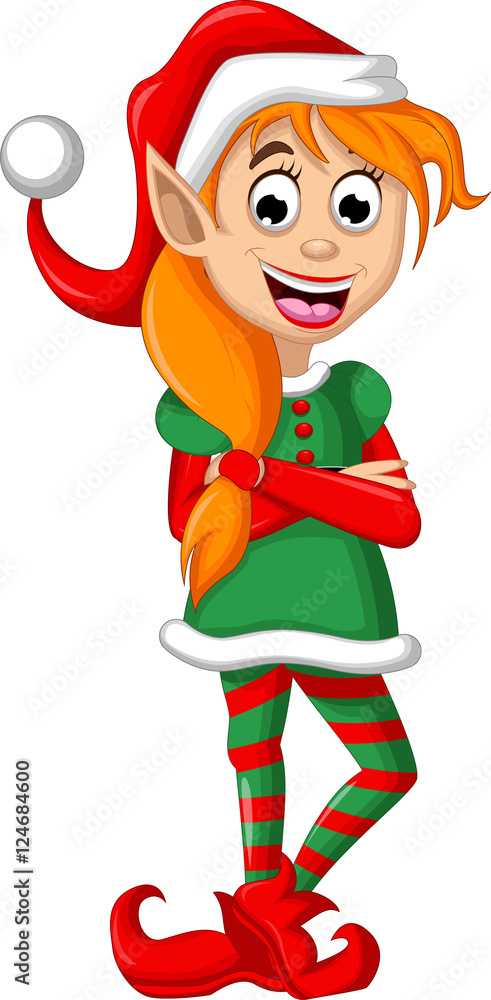 Christmas elf posing Christmas elf posing
