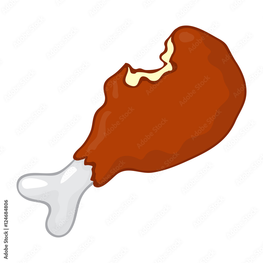 fried chicken isolated illustration fried chicken isolated illustration