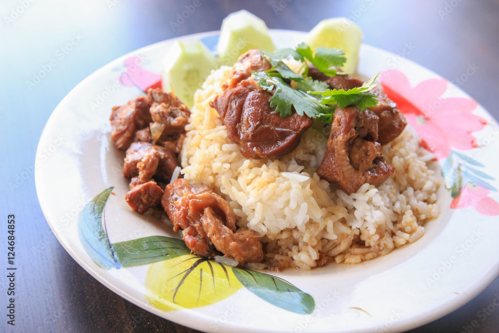 Stewed beef with rice